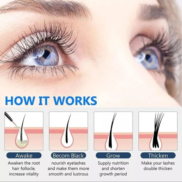 NEW Organic Eyelash Growth Serum for Full Tick Eyelashes & Eyebrows Hair Growth - Picture 5 of 6